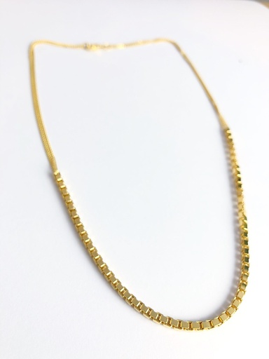 [K1.26-gold] NECKLACE LASSO Cube K1.26 Yellow