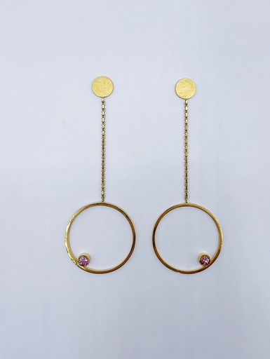 [O16.24-tourmaline] EARRINGS Liesbeth Gemels O16.24 Tourmaline