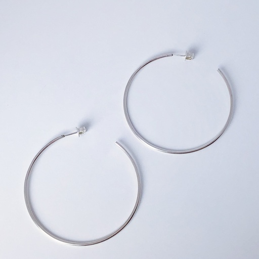 [O1.90-silver] Earrings LASSO
