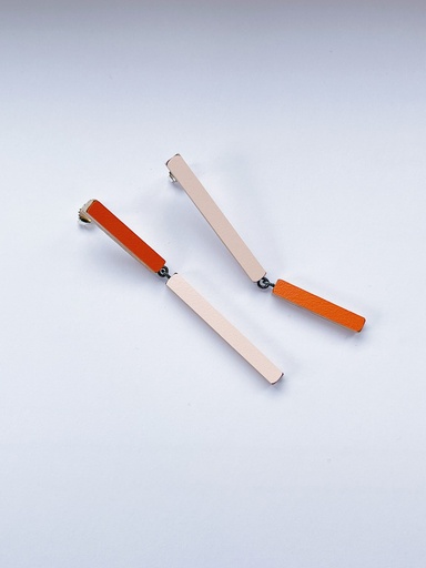 [O40.61-rose-orange] Earrings Karen Vanmol O40.61 Rose Orange