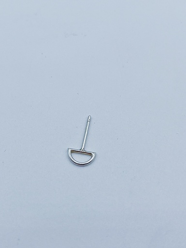 [O1.53 silver] EARSTUD LASSO Circles O1.53 Silver (1 STUK)
