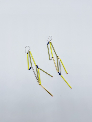 [O12.1 geel] EARRINGS Lou Sautreau 