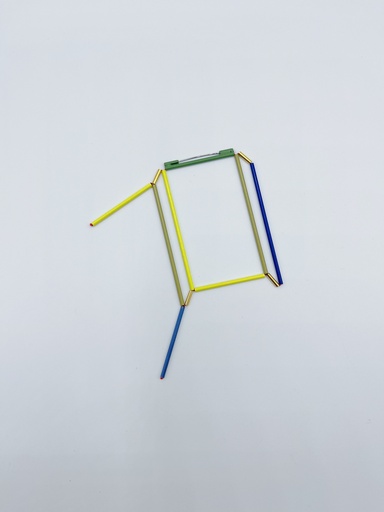 [B12.1 blauw groen geel] Brooch