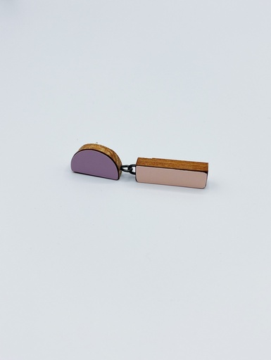 [O40.79 paars rose] Earrings Karen Vanmol O40.79 