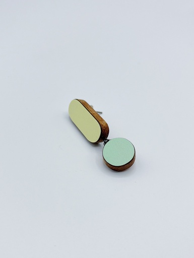 [O40.79 yellow mint] Earrings Karen Vanmol O40.79 