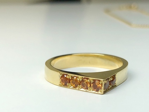 [R1.18kt.6] RING LASSO 18kt Yellow Gold 
