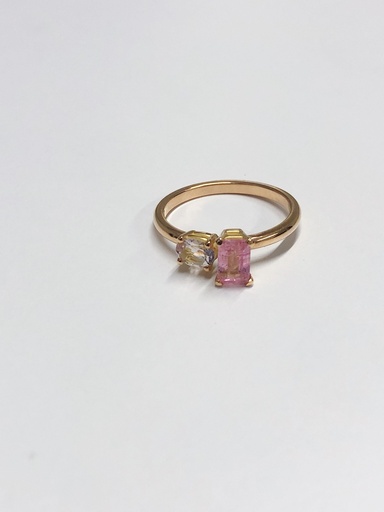 [R1.18kt.18] RING LASSO 18kt Red Gold 