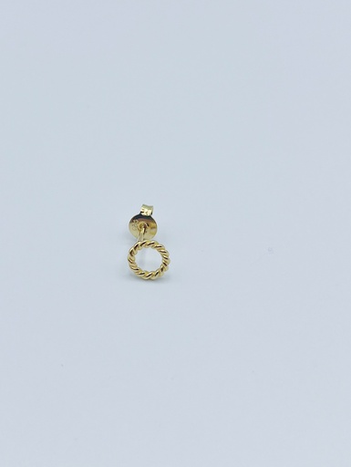 [O1.60 Yellow] EARSTUD LASSO Stack O1.60 Yellow Goldplated (1 STUK)  