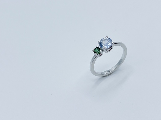 [R1.18kt.50] RING LASSO 18kt Yellow Gold & Tourmaline & Sapphire
