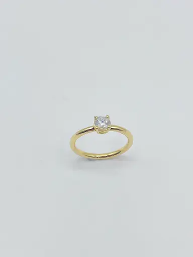 [R1.18kt.57] RING LASSO 18kt Yellow Gold & Brilliant