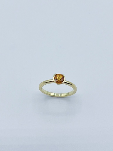 [R1.18kt.43] RING LASSO 18kt Yellow Gold & Citrine