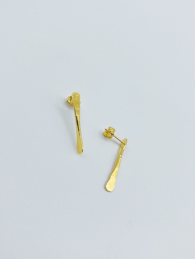[O1.5 yellow] EARRINGS LASSO TWISTED BONE O1.5 Yellow