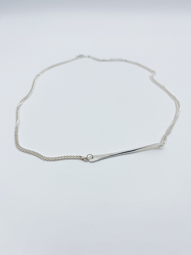 [K1.22 silver] NECKLACE LASSO TWISTED BONE K1.22 Silver 