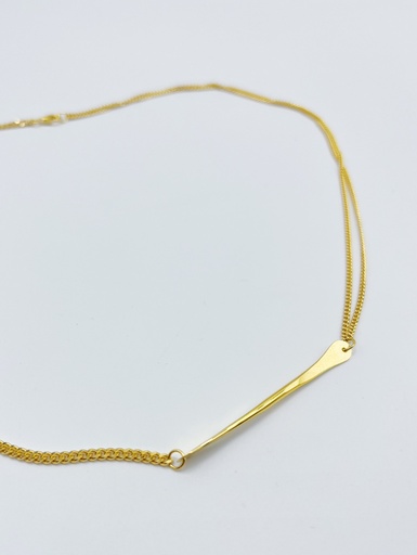 [K1.22 Yellow] NECKLACE LASSO TWISTED BONE K1.22 Yellow 