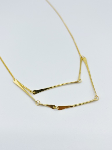 [K1.24 yellow] NECKLACE LASSO TWISTED BONE K1.24 Yellow 