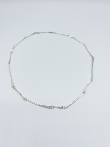 [K1.25 silver] NECKLACE LASSO TWISTED BONE K1.25 Silver