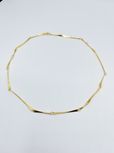 [K1.25 yellow] NECKLACE LASSO TWISTED BONE K1.25 Yellow