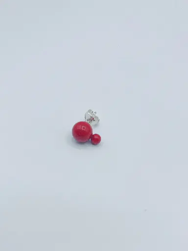 [O19.7 Coral] EARRINGS Mussels & Muscels O19.7 Coral