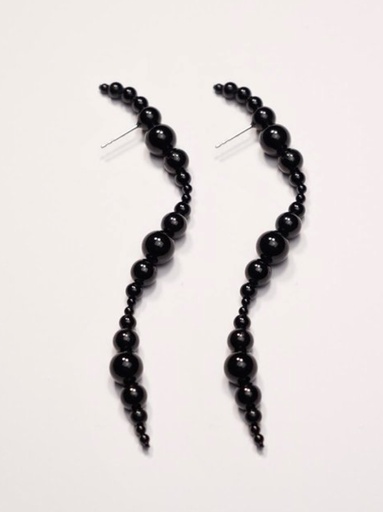 [O19.11 Onyx] EARRINGS Mussels & Muscels O19.11 Onyx