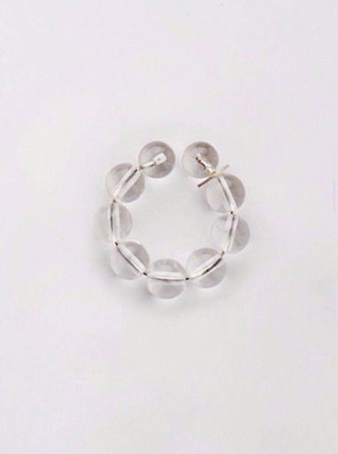 [E19.1 Rock Chrystal] EARCUFF Mussels & Muscels E19.1 Rock Chrystal