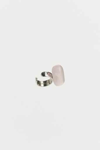 [E19.3 Rose Quartz] EARCUFF Mussels & Muscels E19.3 Rose Quartz