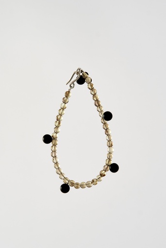 [A19.1 onyx smokey quartz] BRACELET Mussels & Muscels A19.1