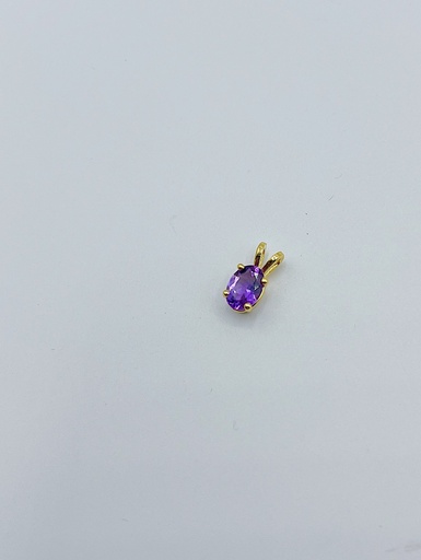 [H1.7 amethist] PENDANT LASSO Gem Amethyst Yellow 