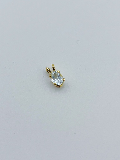 [H1.7 Aquamarine Yellow] PENDANT LASSO Gem Aquamarine Yellow