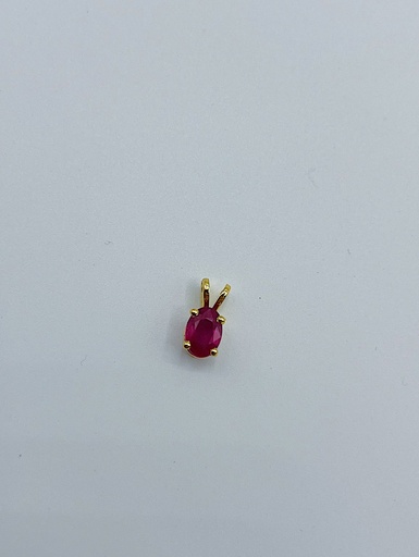 [H1.7 ruby yellow] PENDANT LASSO Gem Ruby Yellow