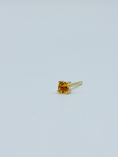 [O1.18kt.9 citrine] EARSTUD LASSO Citrine
