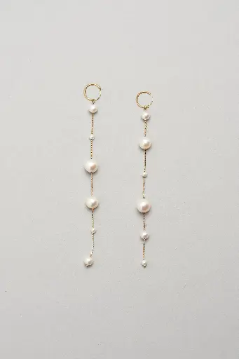 [O19.18] EARRINGS Mussels & Muscels O19.18 Pearl (kopie)