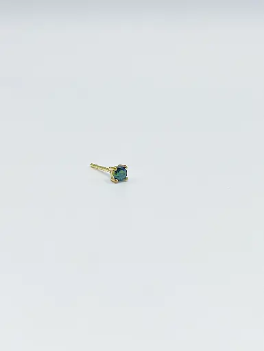 [O1.18kt.9 tourmaline] Earstud LASSO 