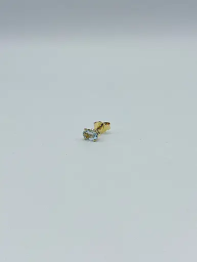 [O1.10 aquamarijn] EARRING LASSO  O1.10 Aquamarine