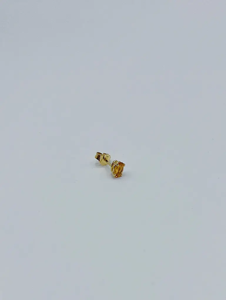 [O1.10 citrine] EARRING LASSO  O1.10 Citrine