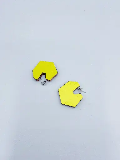 [O40.80 Yellow] EARRINGS Karen Vanmol
