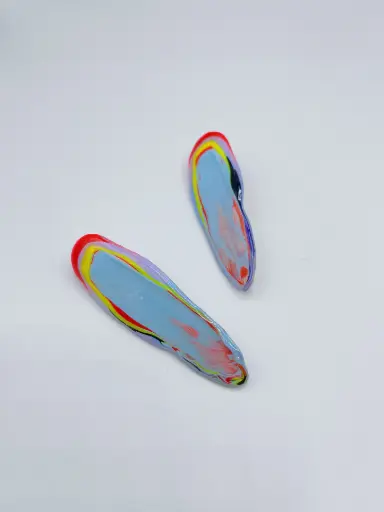 [O14.1 lichtblauw] EARRINGS Maribel Luque
