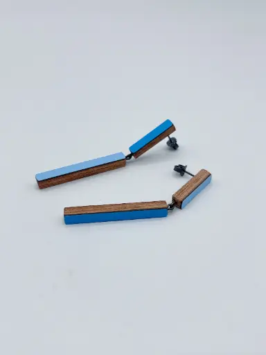 [O40.61 blue-blue] EARRINGS Karen Vanmol 