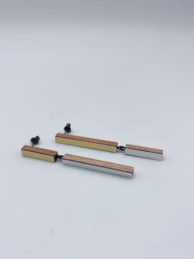 [O40.61 silver gold] EARRINGS Karen Vanmol  