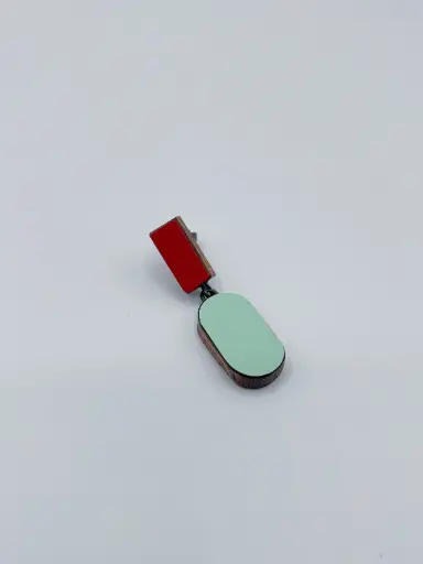 [O40.79 red mint] Earring