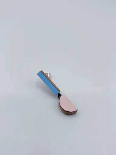 [O40.79 blue rose] Earring