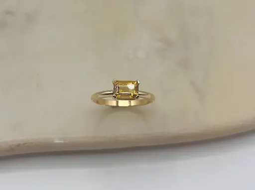 [R1.18kt.69] RING LASSO 18kt Yellow Gold & Citrine 
