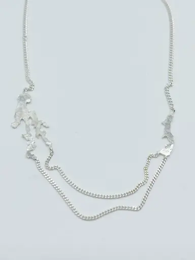 [K1.17 silver] NECKLACE LASSO Sommen - Norra Vifjärden