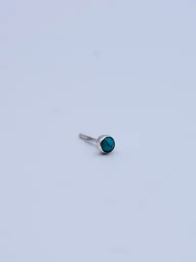[O1.34 silver turkois] Earring LASSO