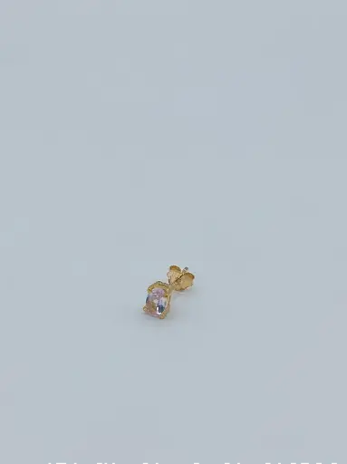 [O1.10 rozenkwarts verguld] Earring LASSO