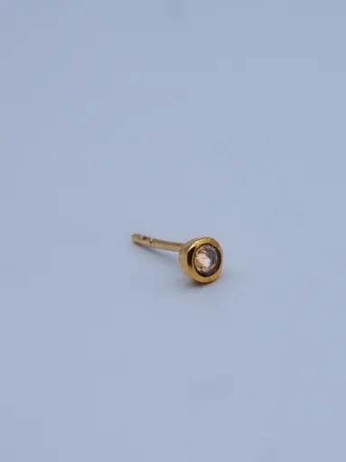 [O1.34 citrine verguld] Earring LASSO