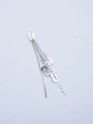 [O1.145 silver] Earring LASSO