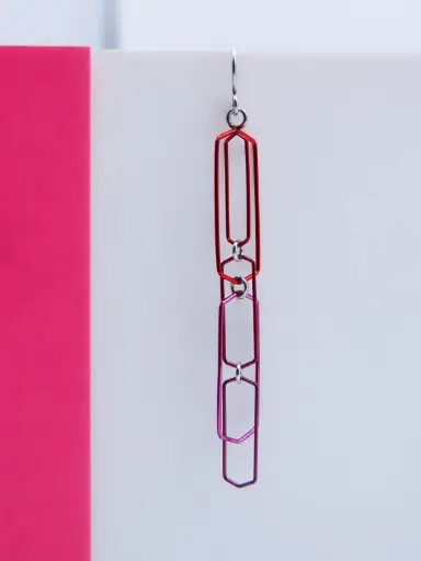 [O9.22 red-fuchsia] Earring